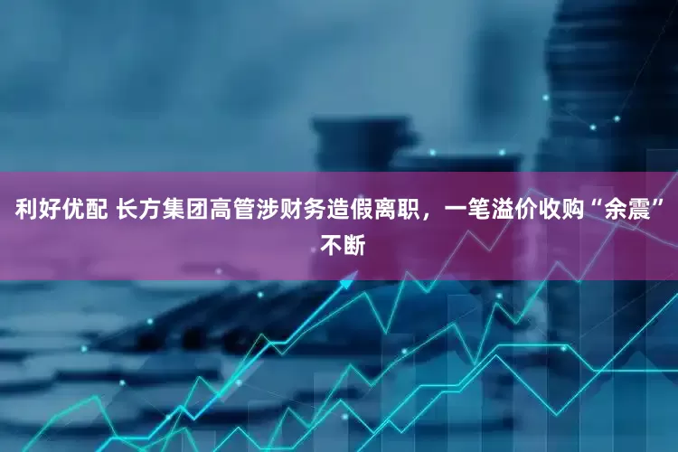利好优配 长方集团高管涉财务造假离职，一笔溢价收购“余震” 不断